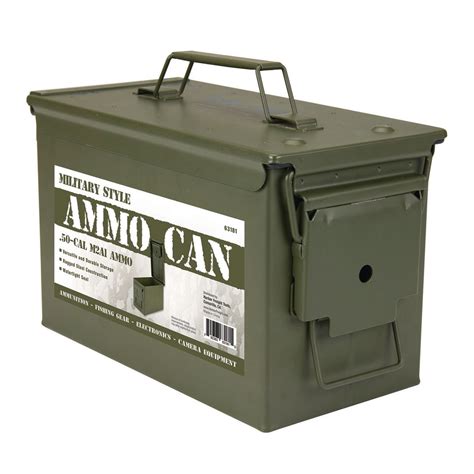 metal ammo boxes|harbor freight 50 cal ammo can.